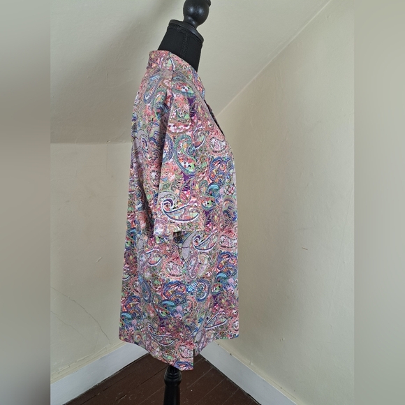 Robert Graham Men's Goldberg Short-Sleeve Knit Polo Paisley Size M - Picture 4 of 16